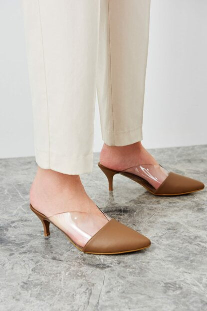 Women's Transparent Mink Slippers