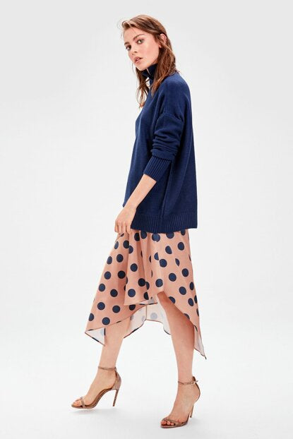 Women's Polka-Dot Mink Skirt