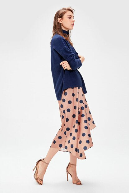 Women's Polka-Dot Mink Skirt