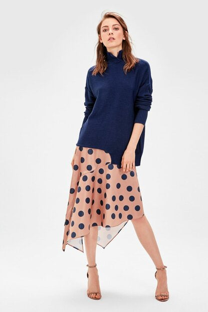 Women's Polka-Dot Mink Skirt