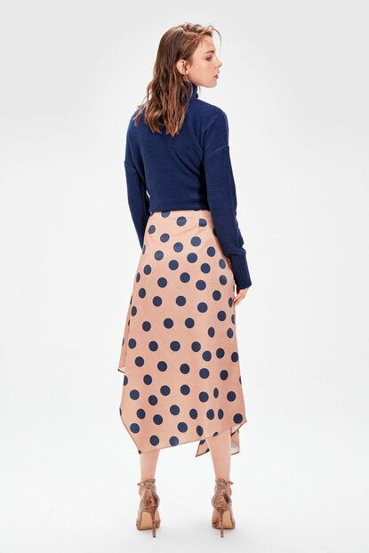 Women's Polka-Dot Mink Skirt