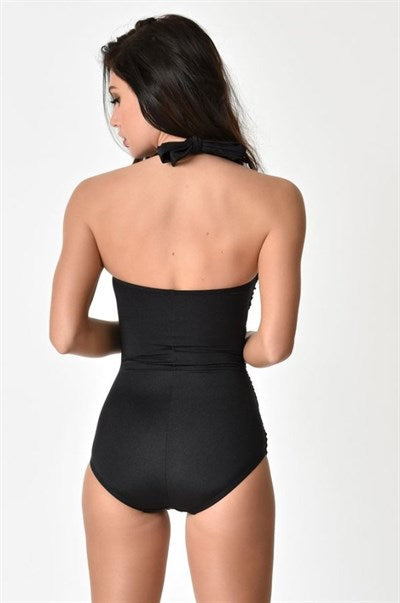 Women's Stylish Black Slimming Swimwear