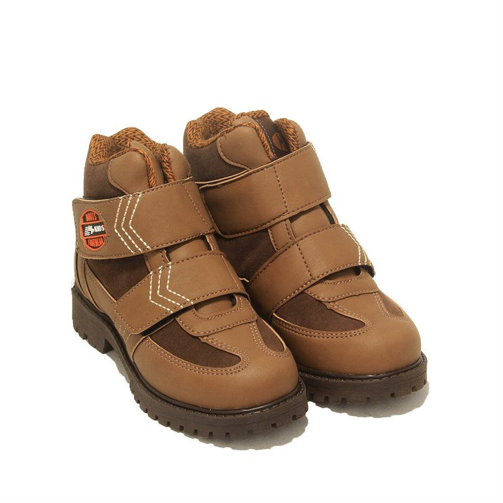 Boy's Velcro Strap Mink Boots