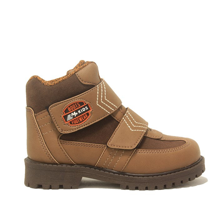 Boy's Velcro Strap Mink Boots