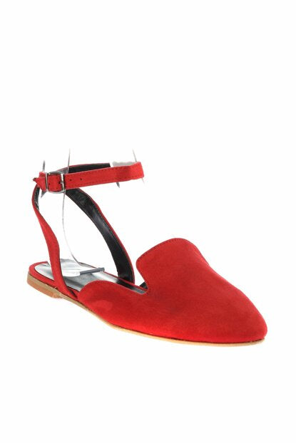 Women's Red Suede Babette