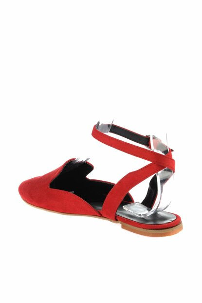 Women's Red Suede Babette