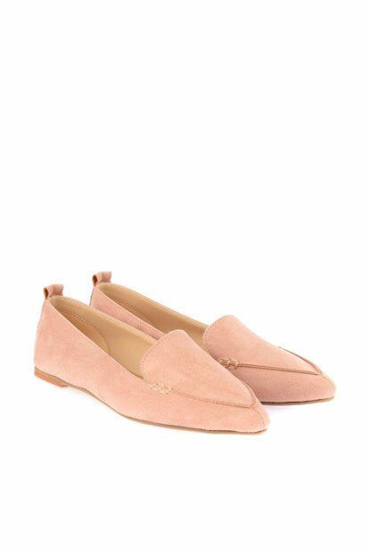 Women's Powder Rose Suede Babette