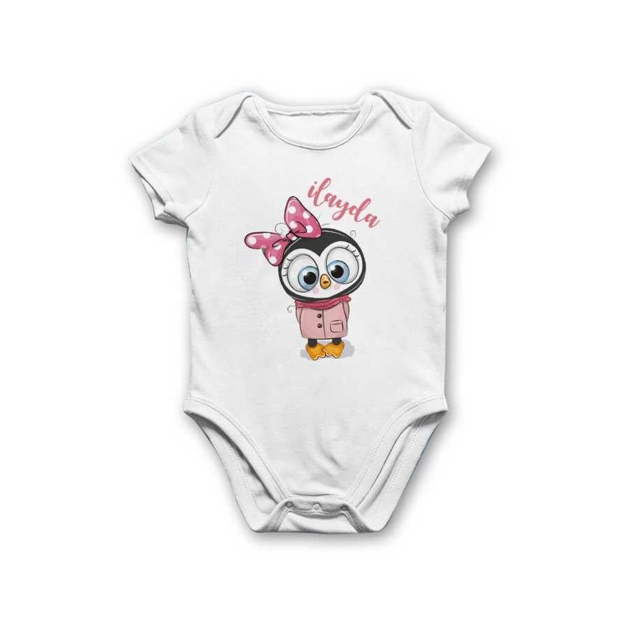 Baby's Printed White Bodysuit