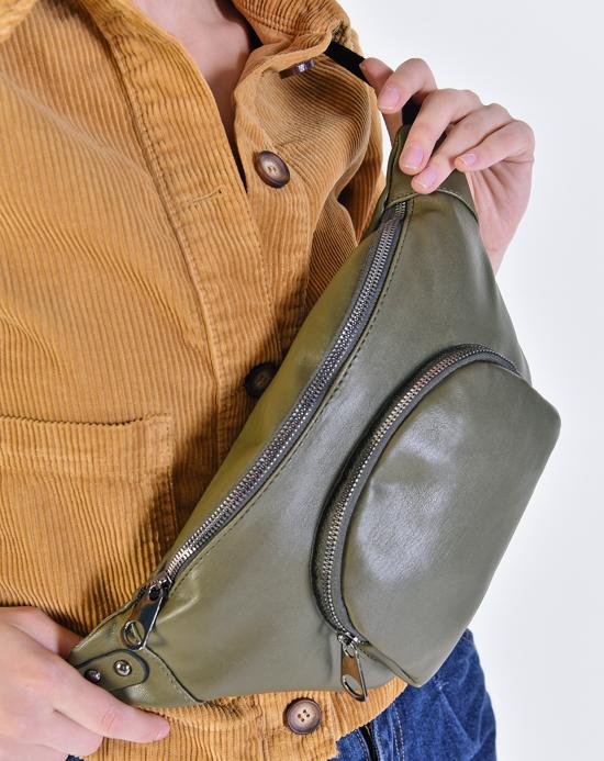 Women's Khaki Waist Bag