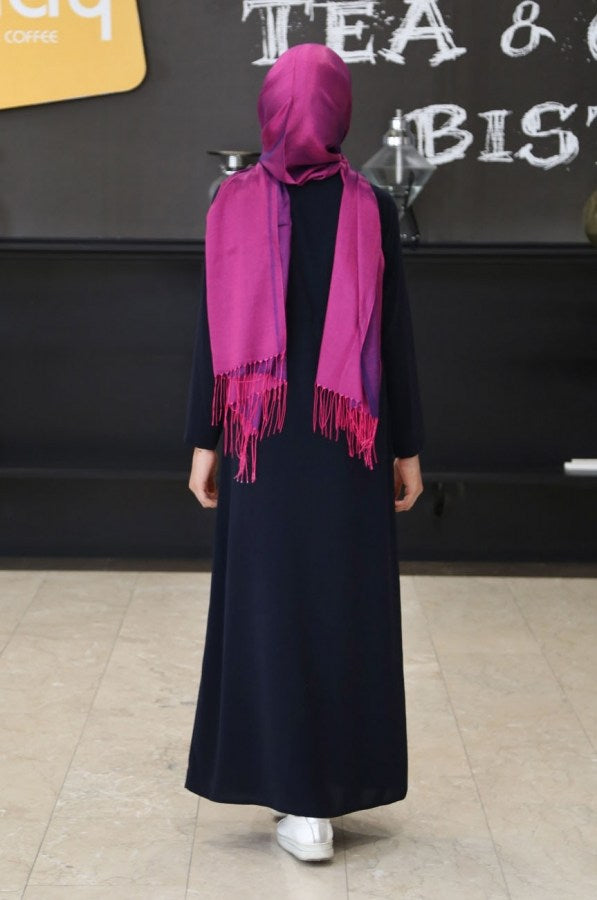 Teen Girl's Navy Blue Full Coat