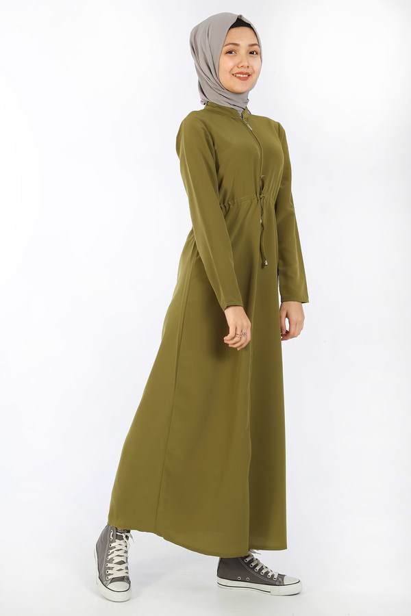 Teen Girl's Almond Green Full Coat