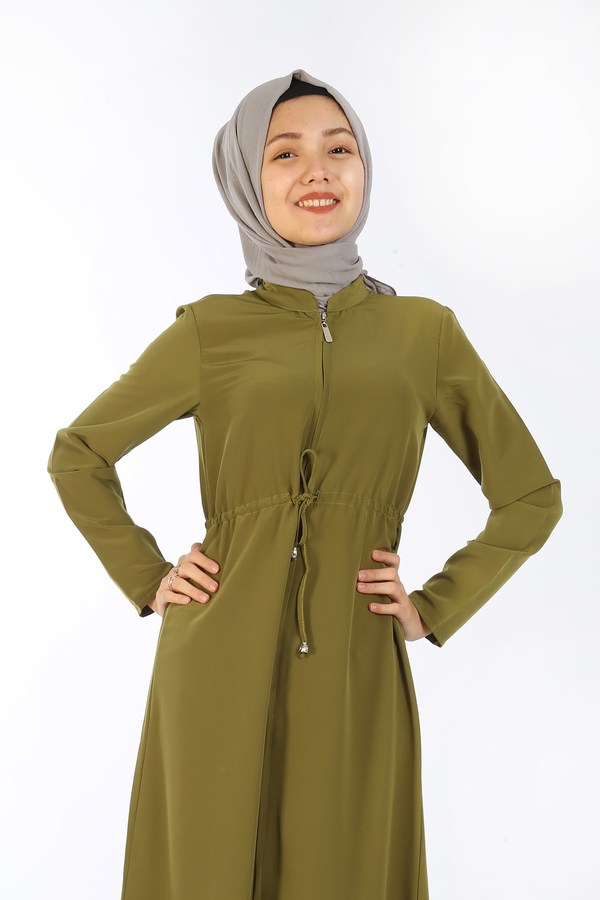 Teen Girl's Almond Green Full Coat