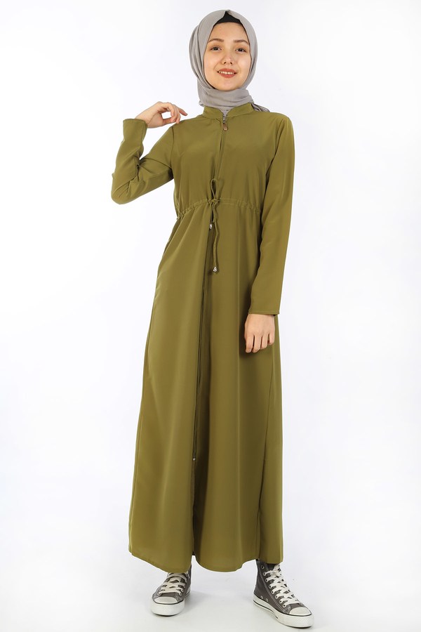 Teen Girl's Almond Green Full Coat