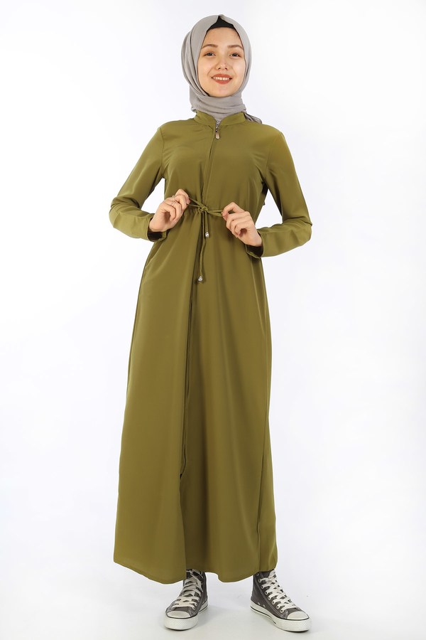 Teen Girl's Almond Green Full Coat