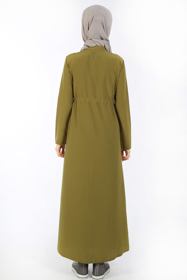 Teen Girl's Almond Green Full Coat