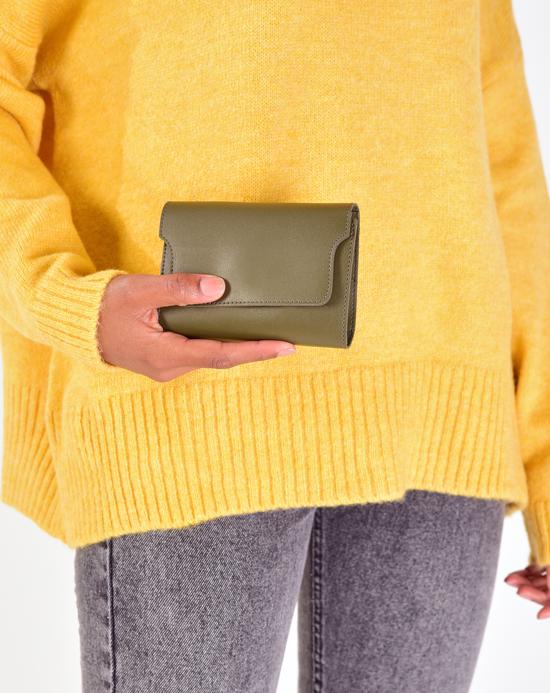 Women's Zipped Khaki Wallet