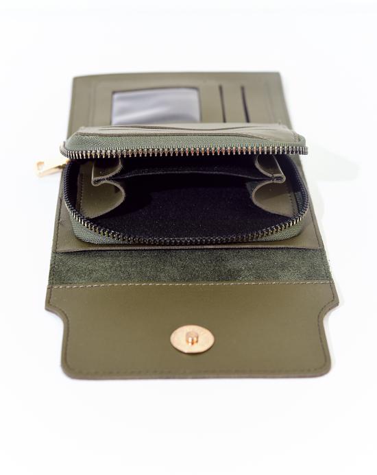 Women's Zipped Khaki Wallet