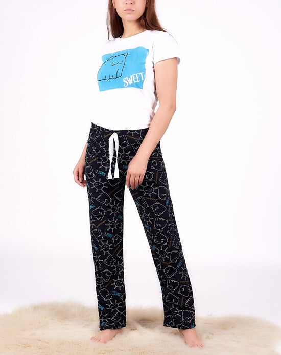 Women's Patterned Pajama Set