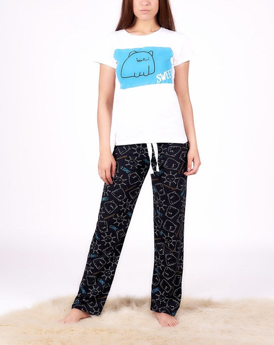 Women's Patterned Pajama Set