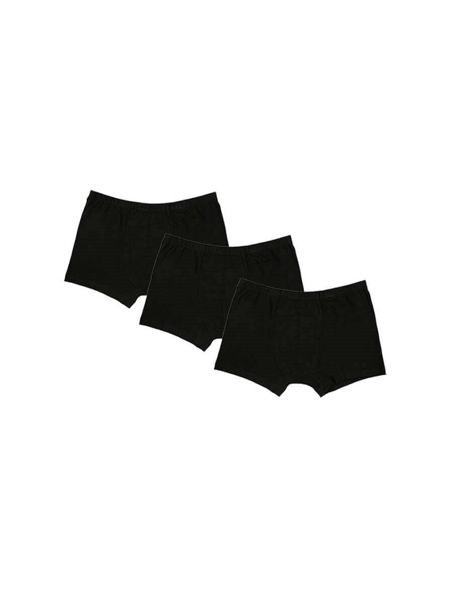 Boy's Black Boxer- 3 Pieces