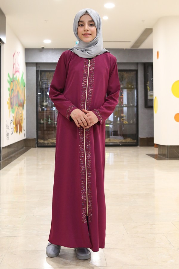 Teen Girl's Gemmed Full Coat