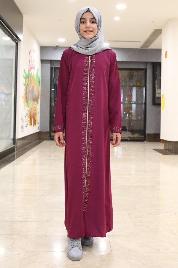 Teen Girl's Gemmed Full Coat