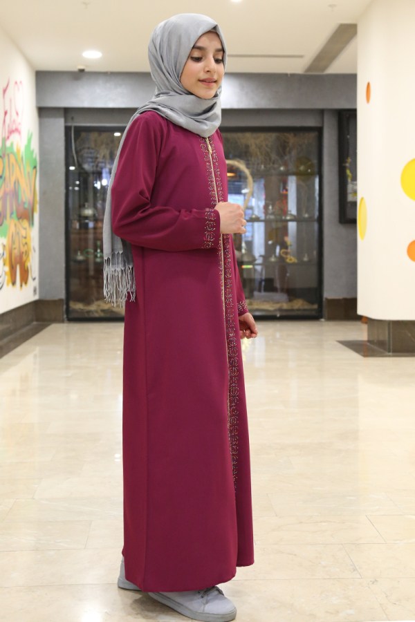 Teen Girl's Gemmed Full Coat