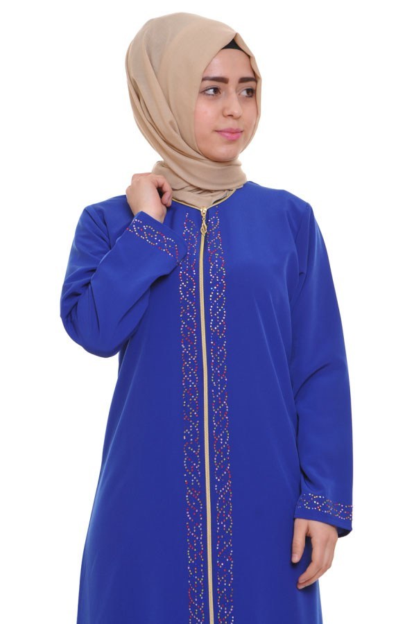 Teen Girl's Gemmed Saxe Full Coat