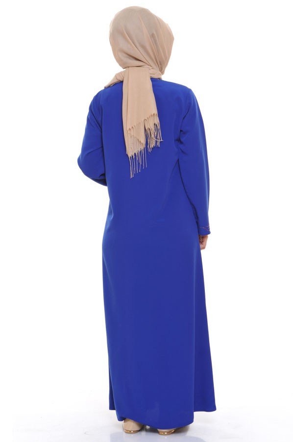 Teen Girl's Gemmed Saxe Full Coat