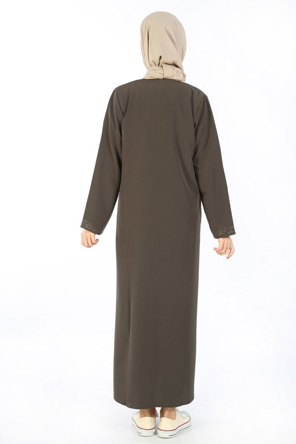 Teen Girl's Khaki Full Coat