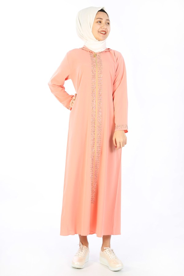 Teen Girl's Light Pink Full Coat