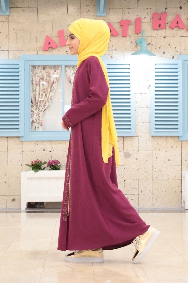 Teen Girl's Damson Full Coat