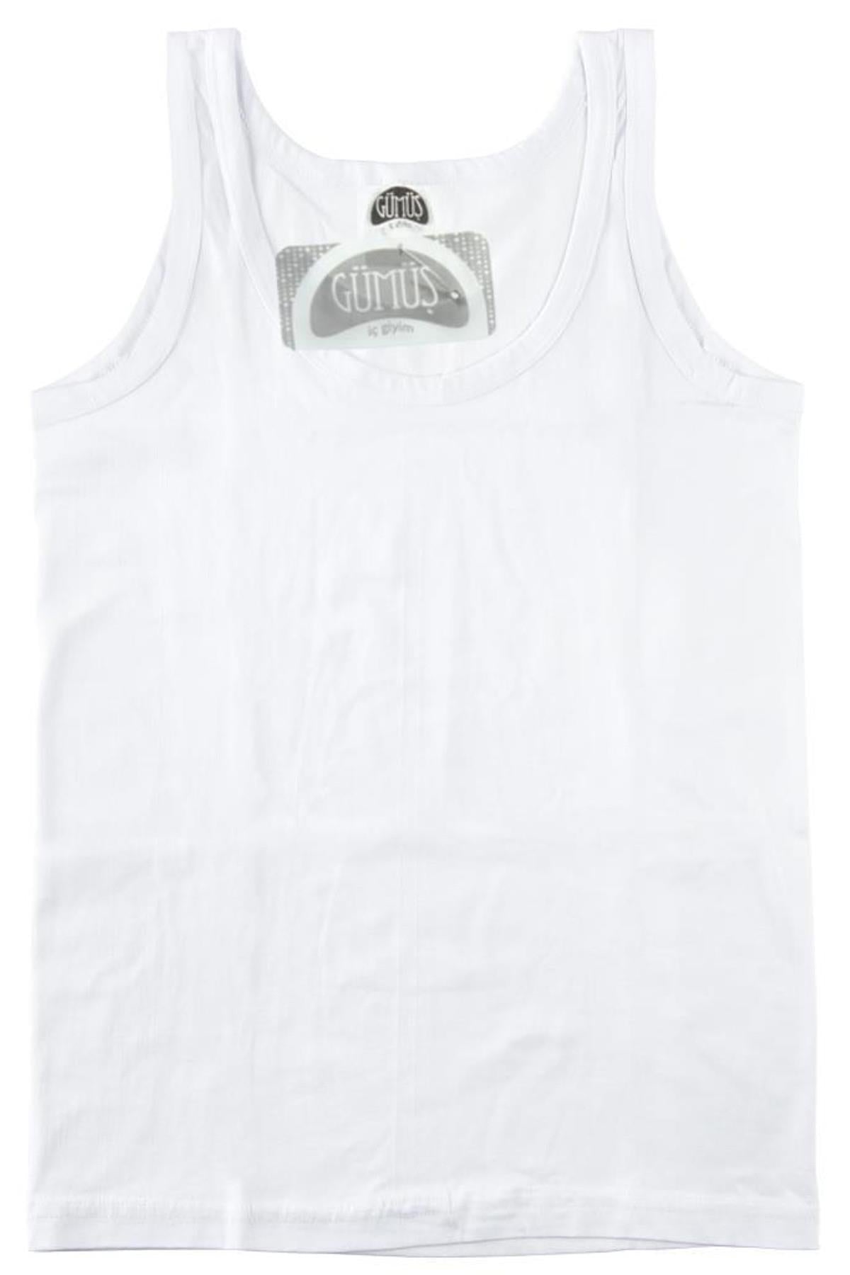 Boy's Sleeveless Undershirt- 6 Pieces