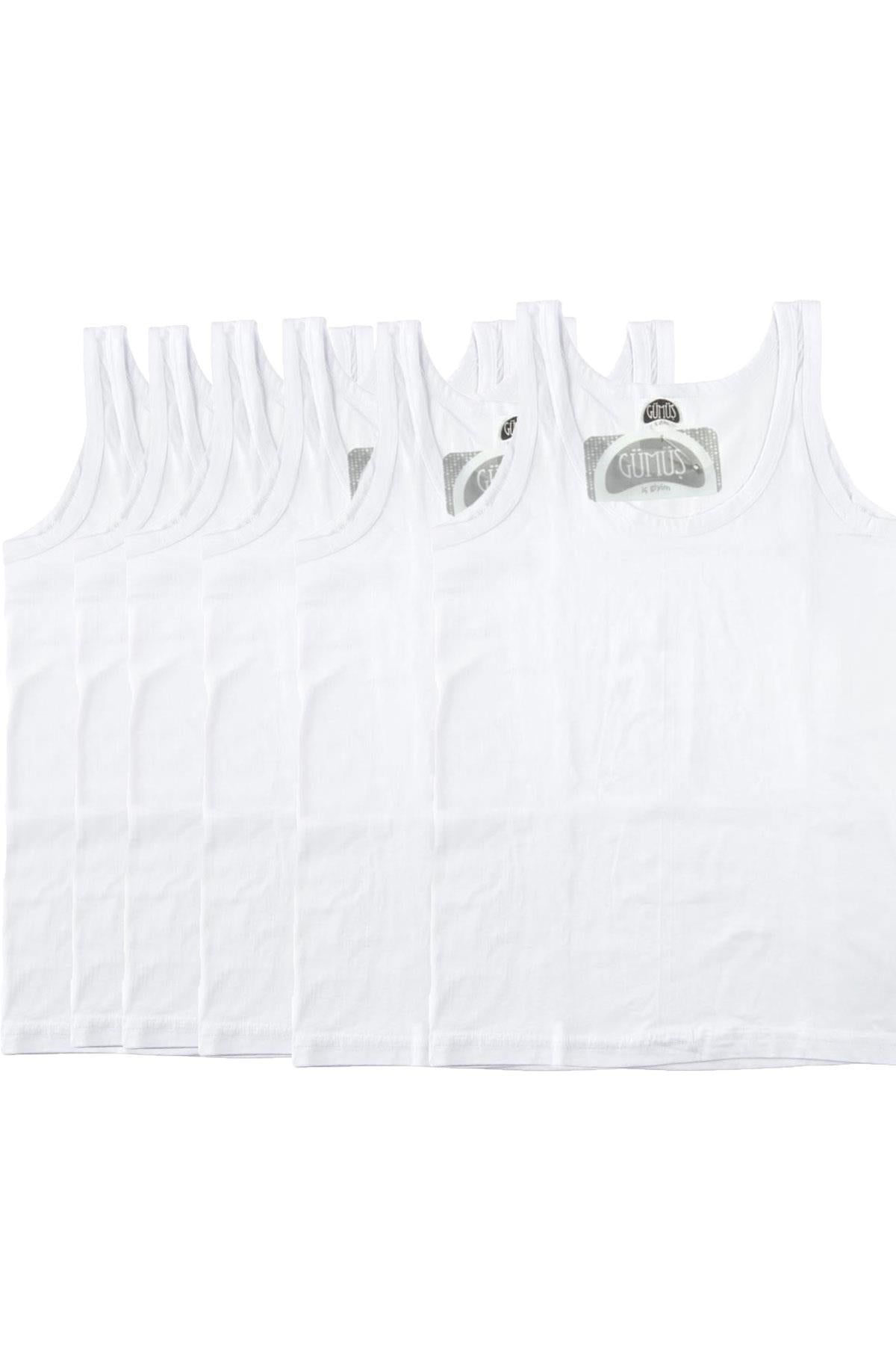 Boy's Sleeveless Undershirt- 6 Pieces