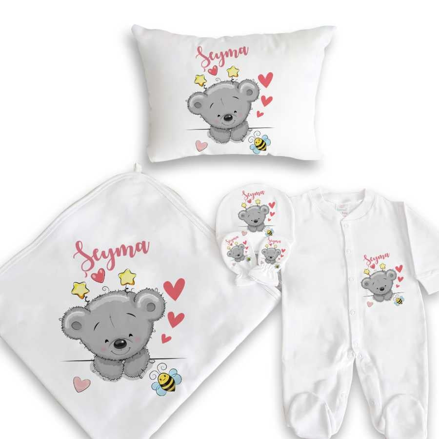 Baby's Printed Newborn Gift Set