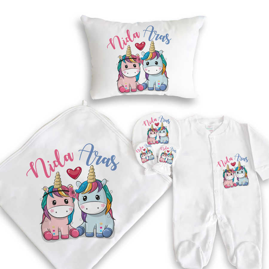 Baby's Printed Newborn Gift Set