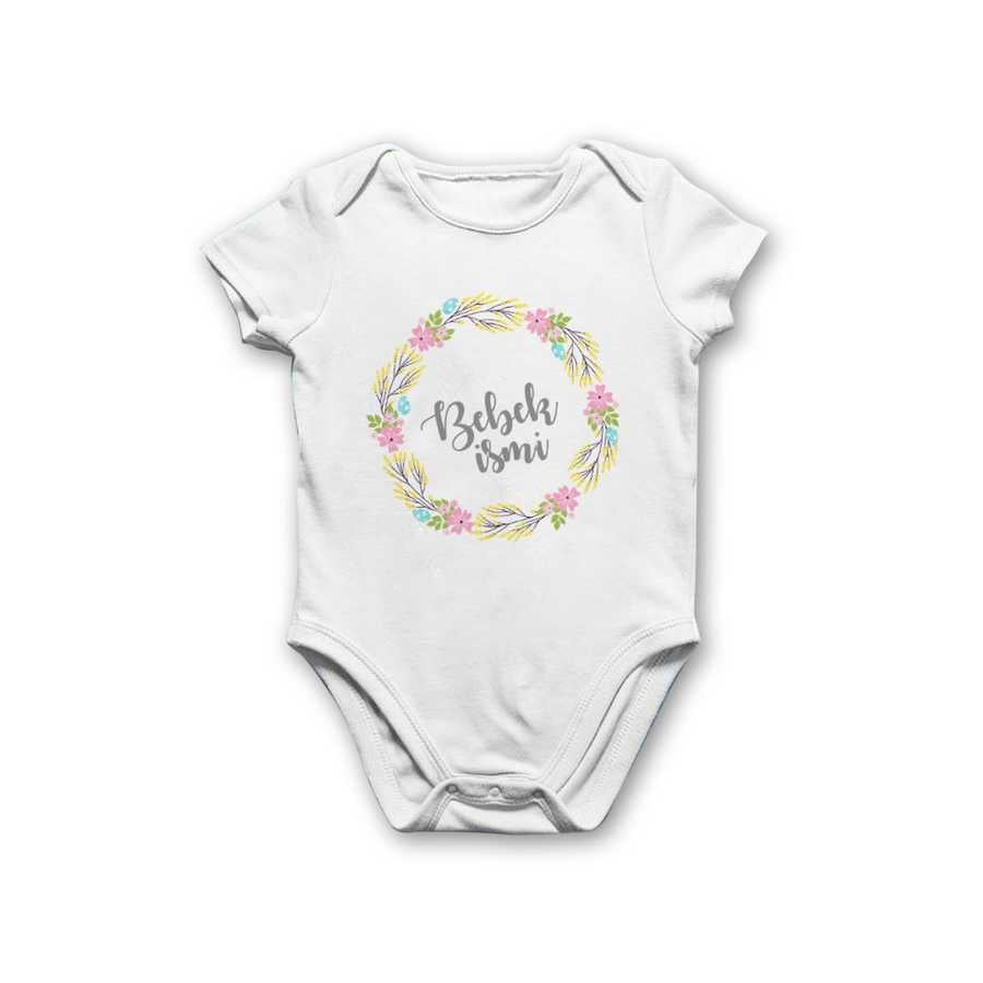 Baby Girl's Printed White Bodysuit