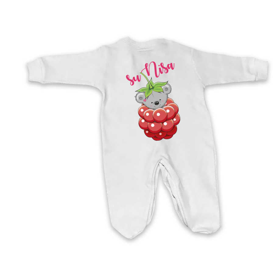 Baby Girl's Personalized White Romper Set