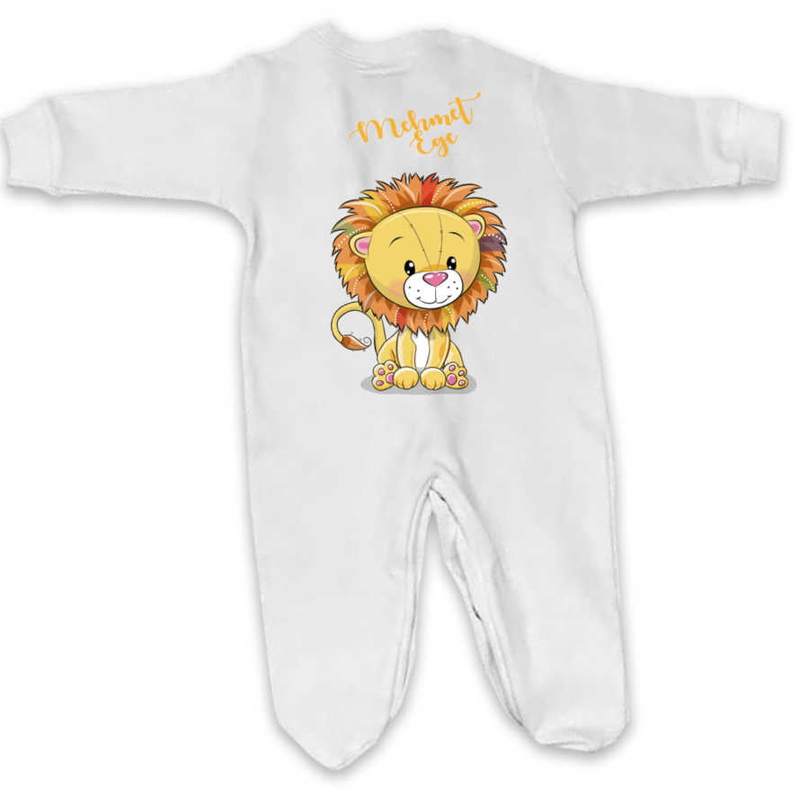 Baby Boy's Personalized White Romper Set