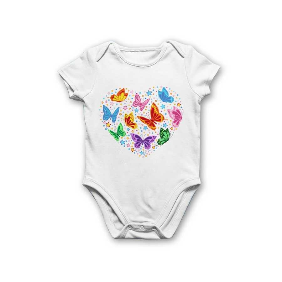 Baby Girl's Printed White Bodysuit