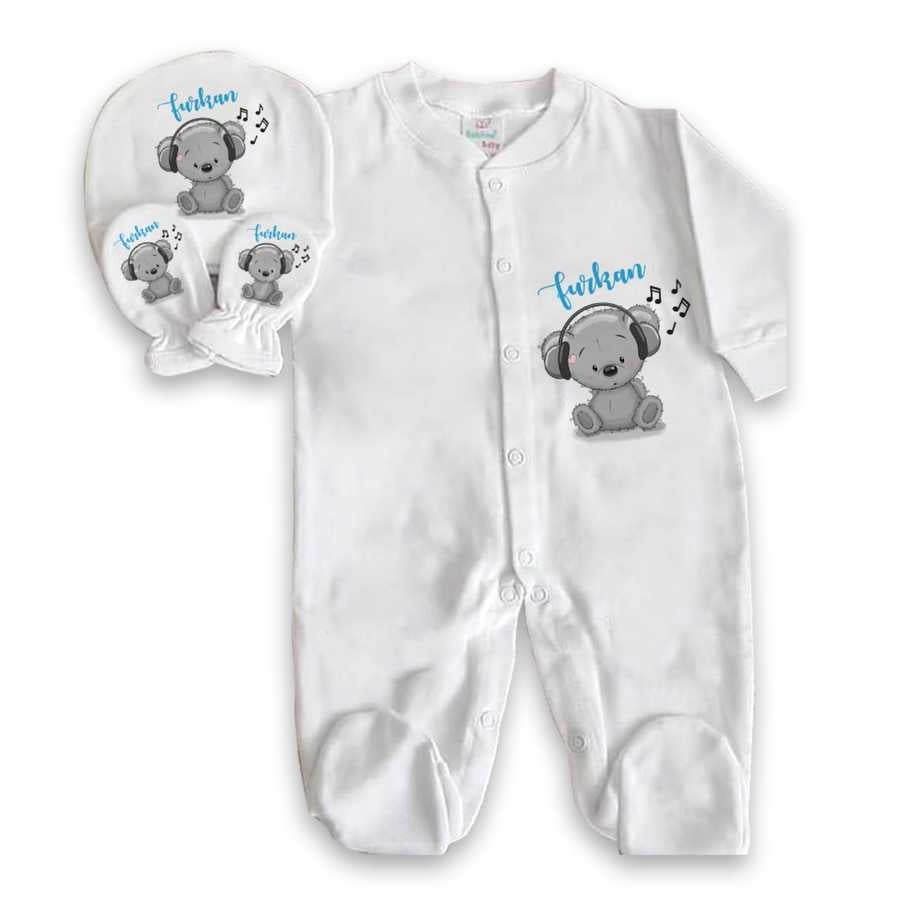 Baby Boy's Personalized Romper Set