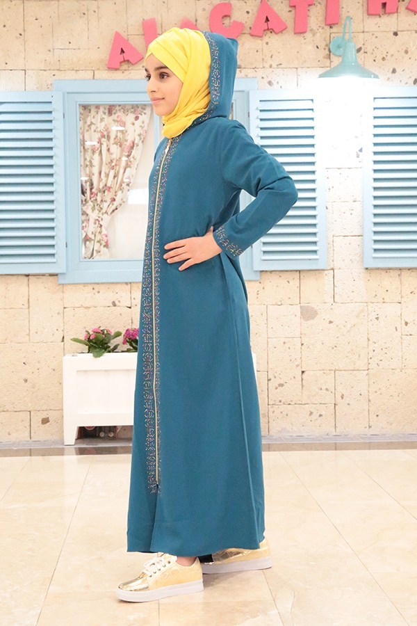 Teen Girl's Hooded Full Coat