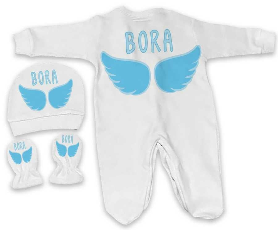 Baby's Personalized White Romper Set