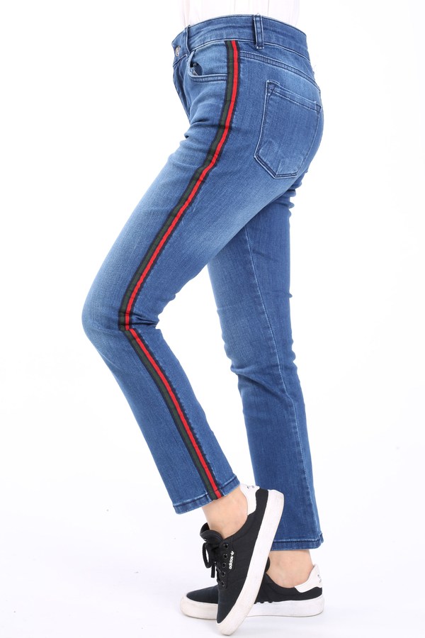 Women's Pocket Blue Jeans