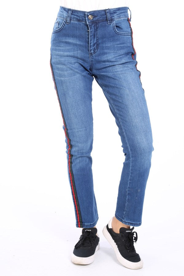 Women's Pocket Blue Jeans