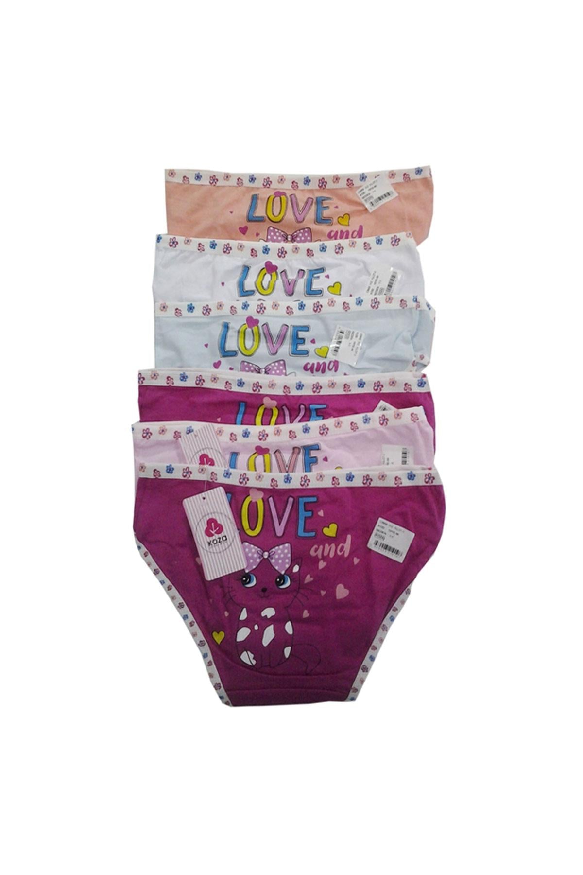 Girl's Patterned Panty- 6 Pieces