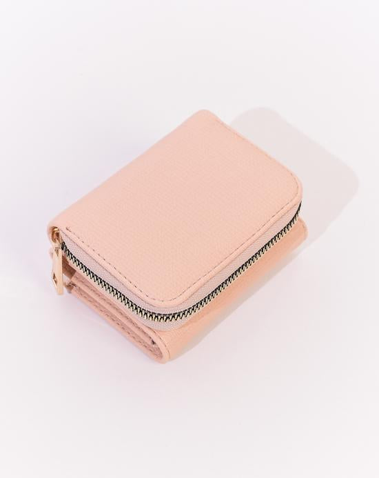 Women's Zipped Powder Rose Wallet