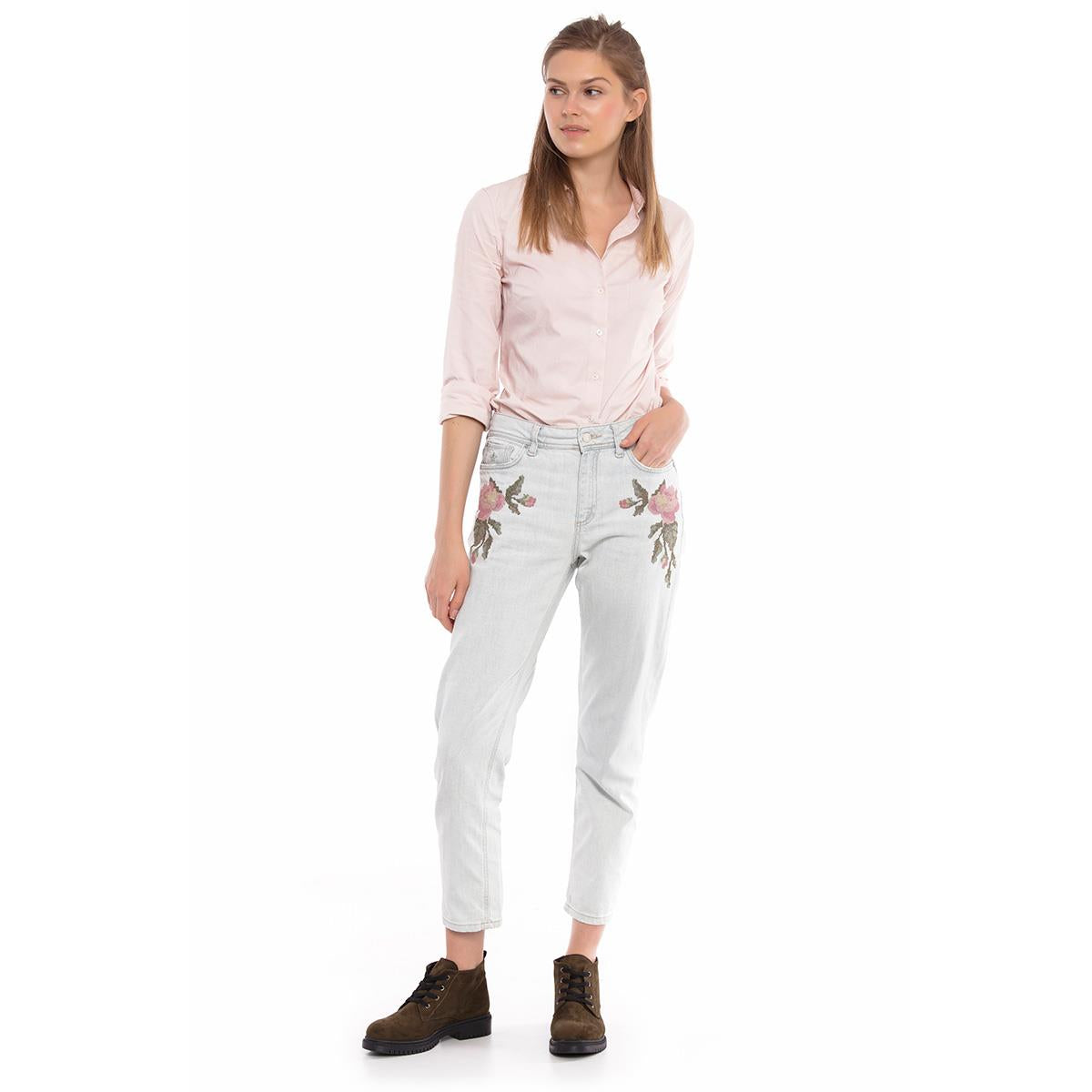 Women's Lace-up White Boots