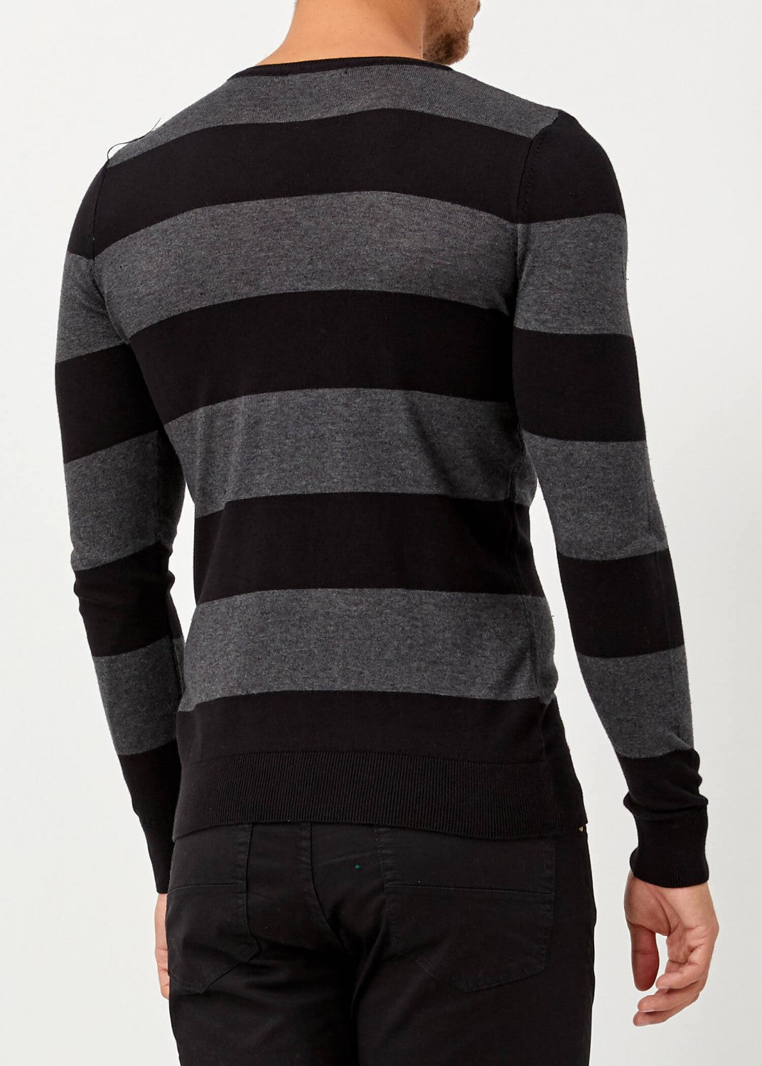 Men's Slim Fit Black Light Pullover