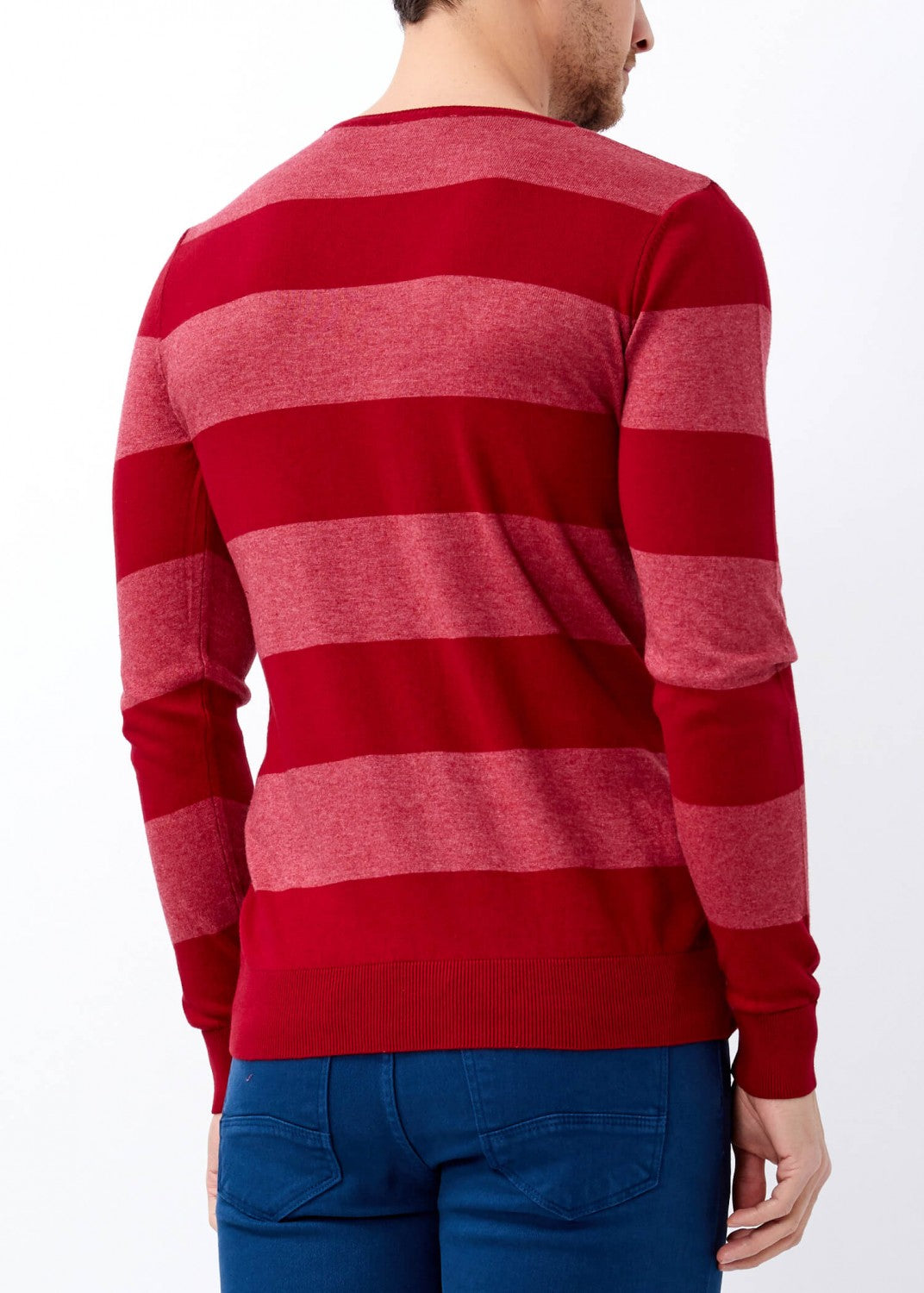 Men's Claret Red Slim Fit Sweater
